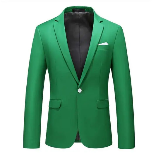 men's green blazer