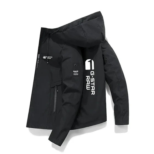 Hooded Jacket for Men - Men's Windbreakers Zipper Coats