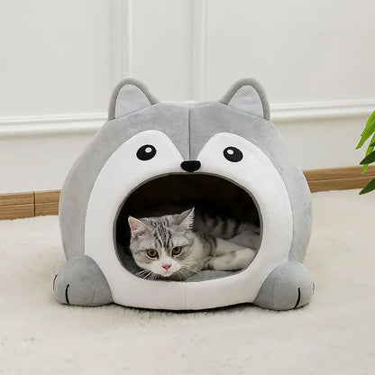 Cozy Cave Tent Bed for Kittens