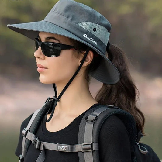 Waterproof Women's Large Brim Bucket Hats