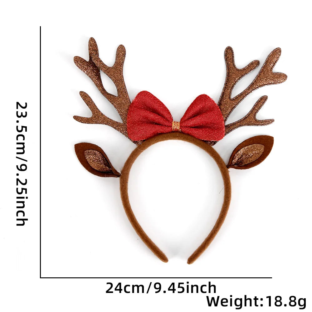 Merry Christmas Antler Headband