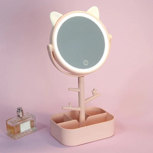 makeup vanity with mirror
