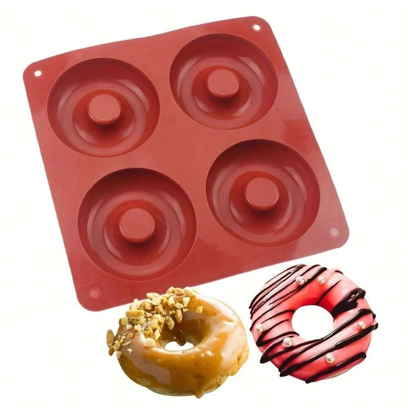 Silicone 4-Hole Donut Mold