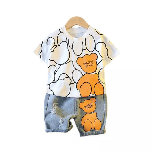 Baby Shorts T-Shirt - Toddler Costume Kids Tracksuits