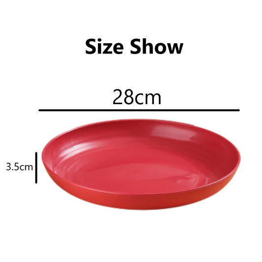 Durable Wheat Straw Oval Fish Plate