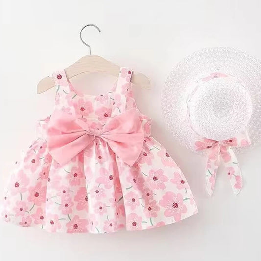 Girl floral dress - toddler beach dress for children