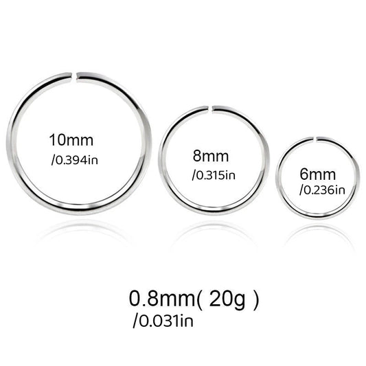 Punk Style Stainless Steel Nose Rings