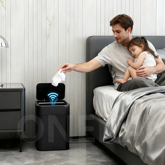Touchless Motion Sensor Bathroom Trash Can