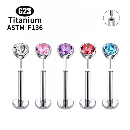 Titanium Zircon Stone Nose Jewelry