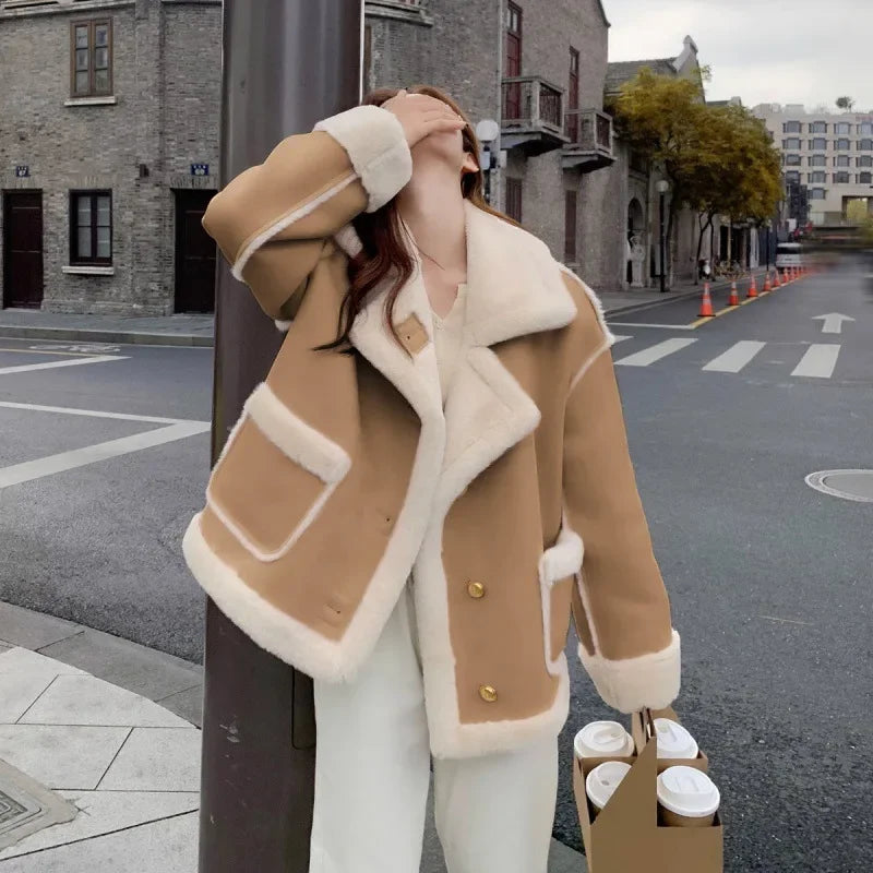 Double-Sided Lambs Wool Parka