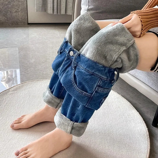 Skinny Pencil Jeans – Damen Slim Stretch Denim-Hosen