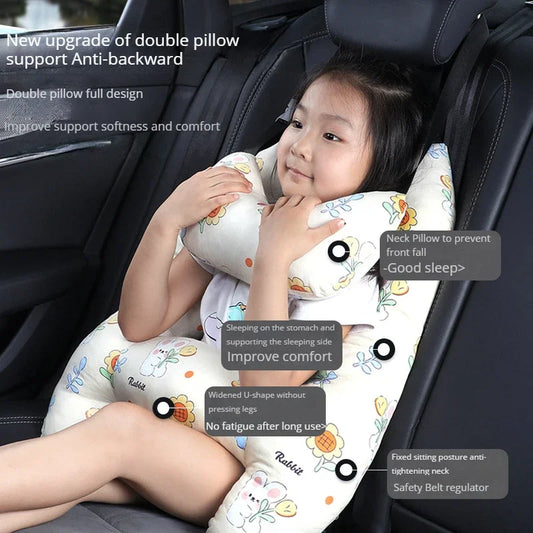 Car Sleeping Safety H-Shape Travel Pillow/Seat