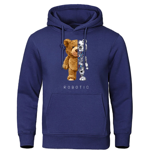 Herren-Teddybär-Roboter-Hoodie