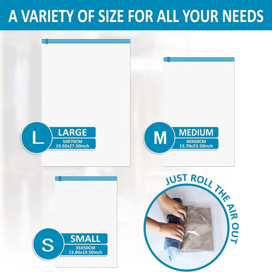 Platzsparende Reise-Kompressionsbeutel