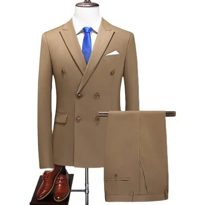 Men's Regular Length Flat 2 Pcs Business/Wedding Suit
