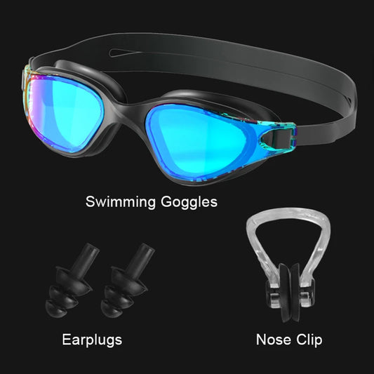 Lunettes de piscine HD antibuée et protégées contre les UV