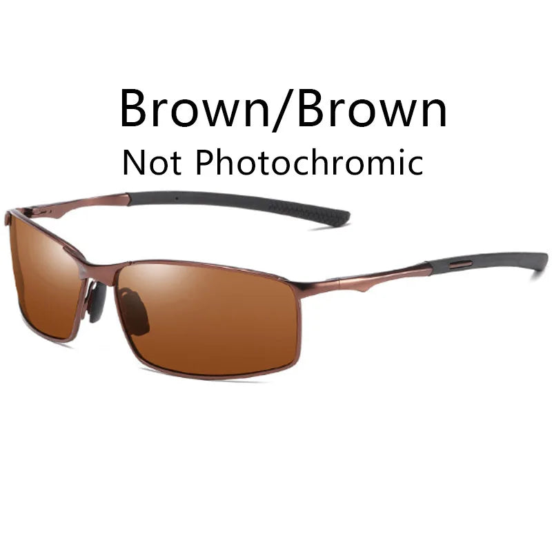 Metallene quadratische polarisierte photochrome Sonnenbrille