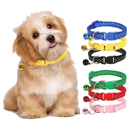 Pet Adjustable Breakaway Kitten Collar with Bell