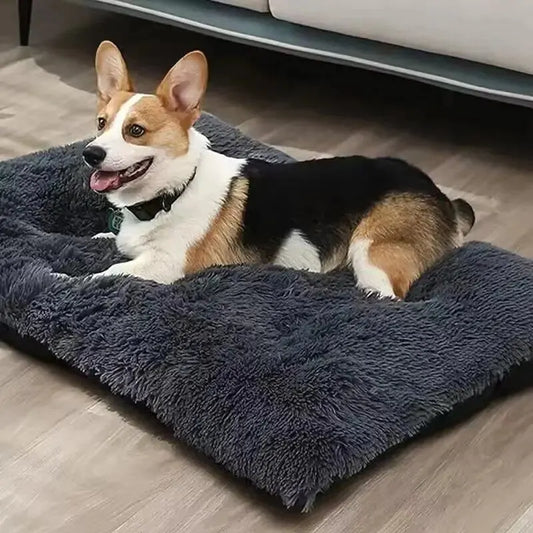 Washable Plush Anti-Anxiety Large Dog Bed