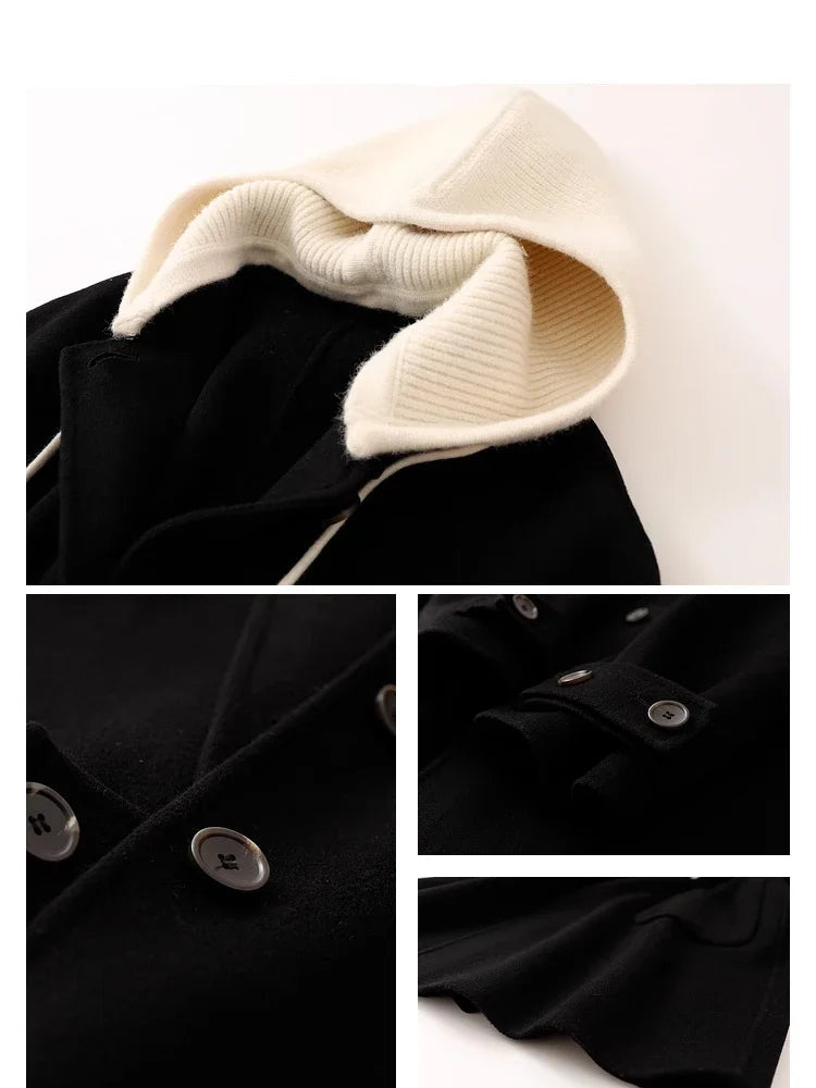 Women's Double-Faced Wool Blend Long Coat