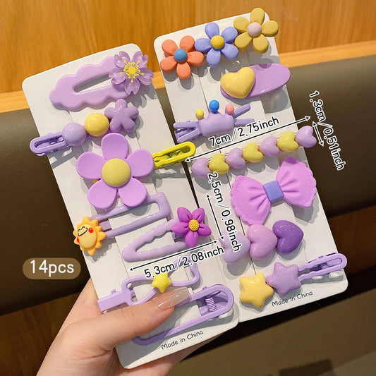 Cartoon Haarspangen-Sets für Kinder