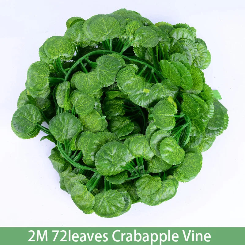 Guirlande de feuilles de lierre artificielles en soie, 2M, pour mariage