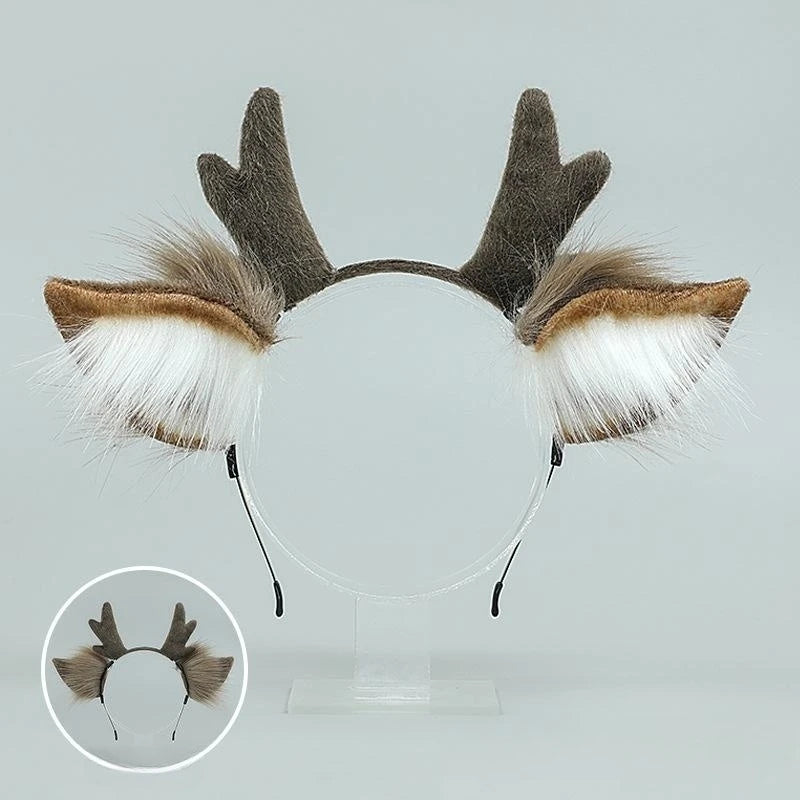 Unisex Reindeer Antler Cosplay Christmas Headbands