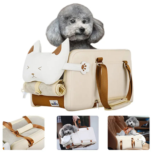 Portable Central-Control Pet Car Seat for Travel