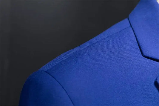Blazer de costume d'affaires formel à boutons simples pour hommes