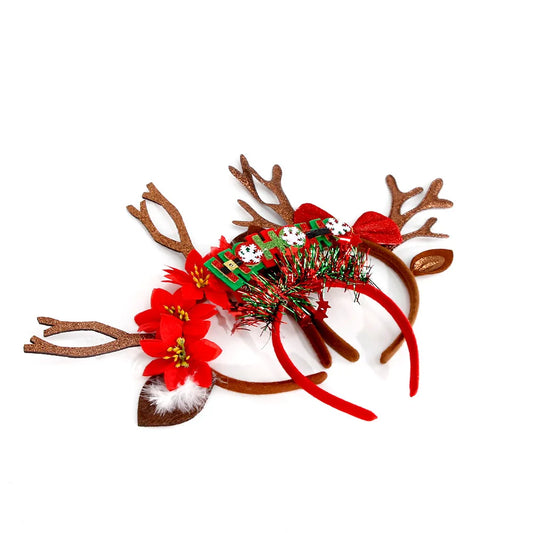 Merry Christmas Antler Headband
