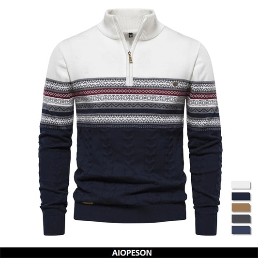 Men's Autumn Zipper Cotton Sweaters