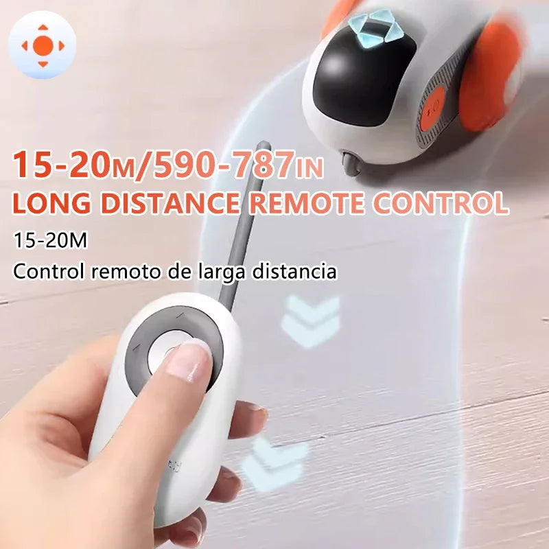 Interactive Remote-Controlled Cat Toy Car