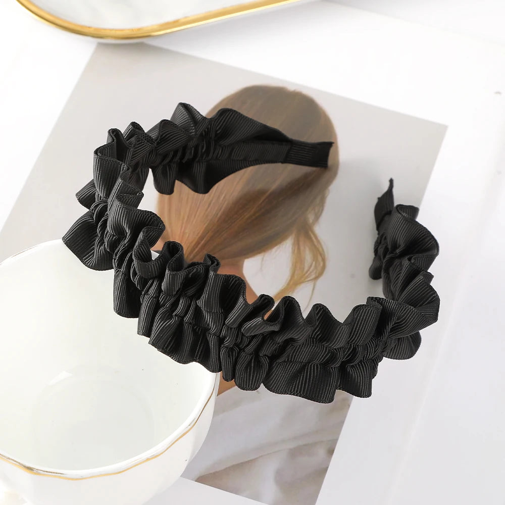 Women's Ruffle Lace Hair Hoops Headband