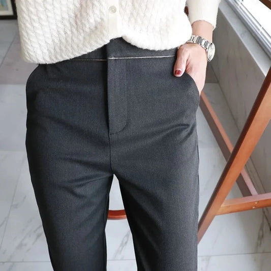 Chic High-Waist Pencil Pants