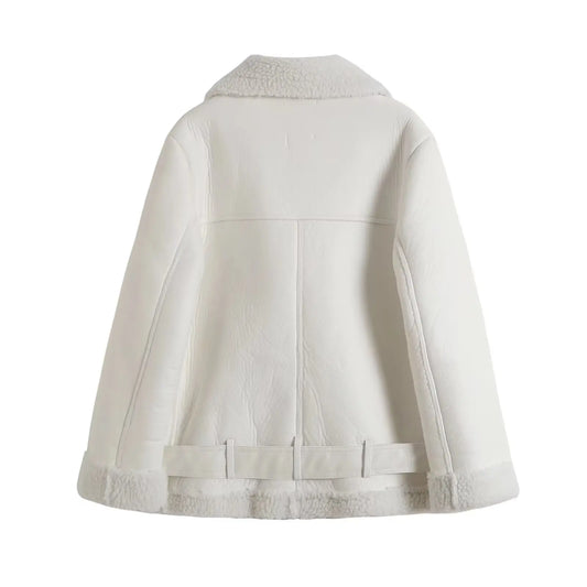 Women's Winter Leather & Fur Jacket