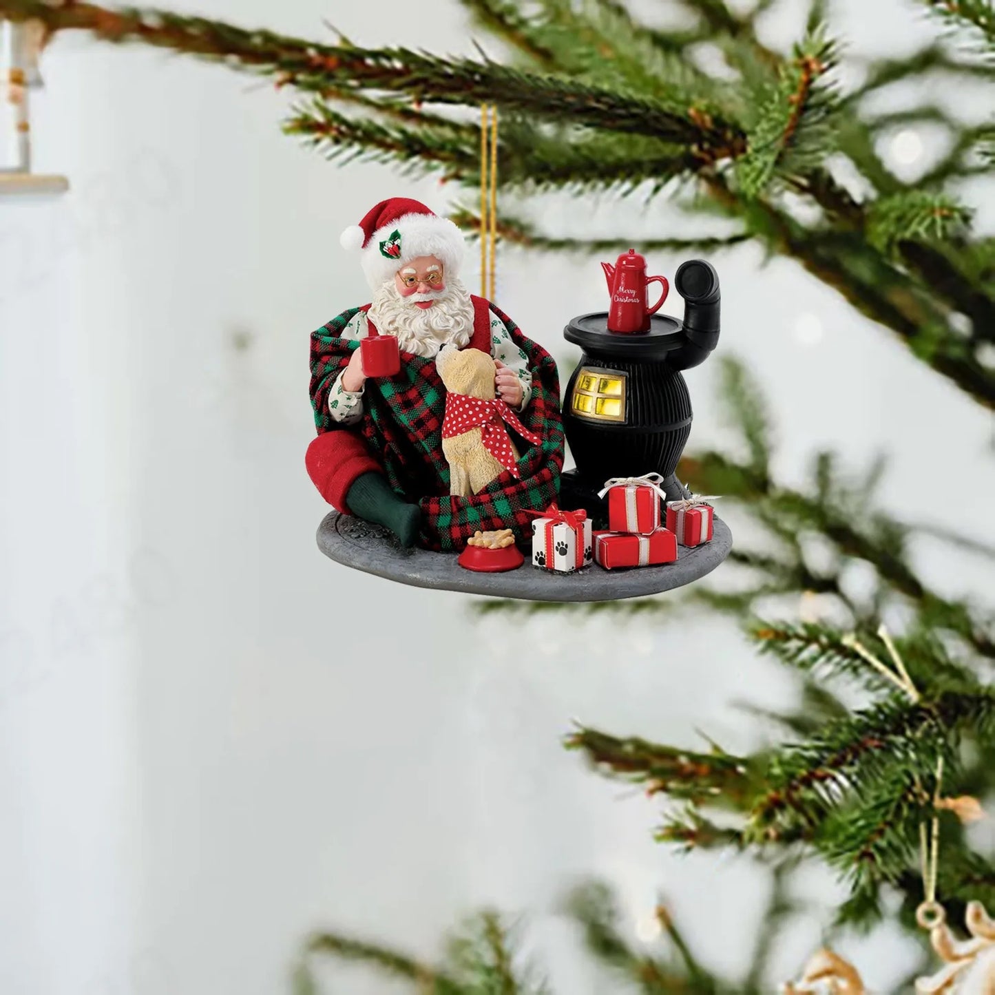 santa claus ornaments