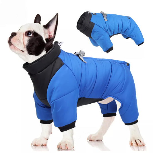 Waterproof Dog Jumpsuit - Cotton Jacket for Small Medium Dogs