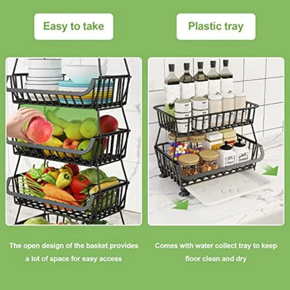 Stackable Fruit & Vegetable Storage Cart