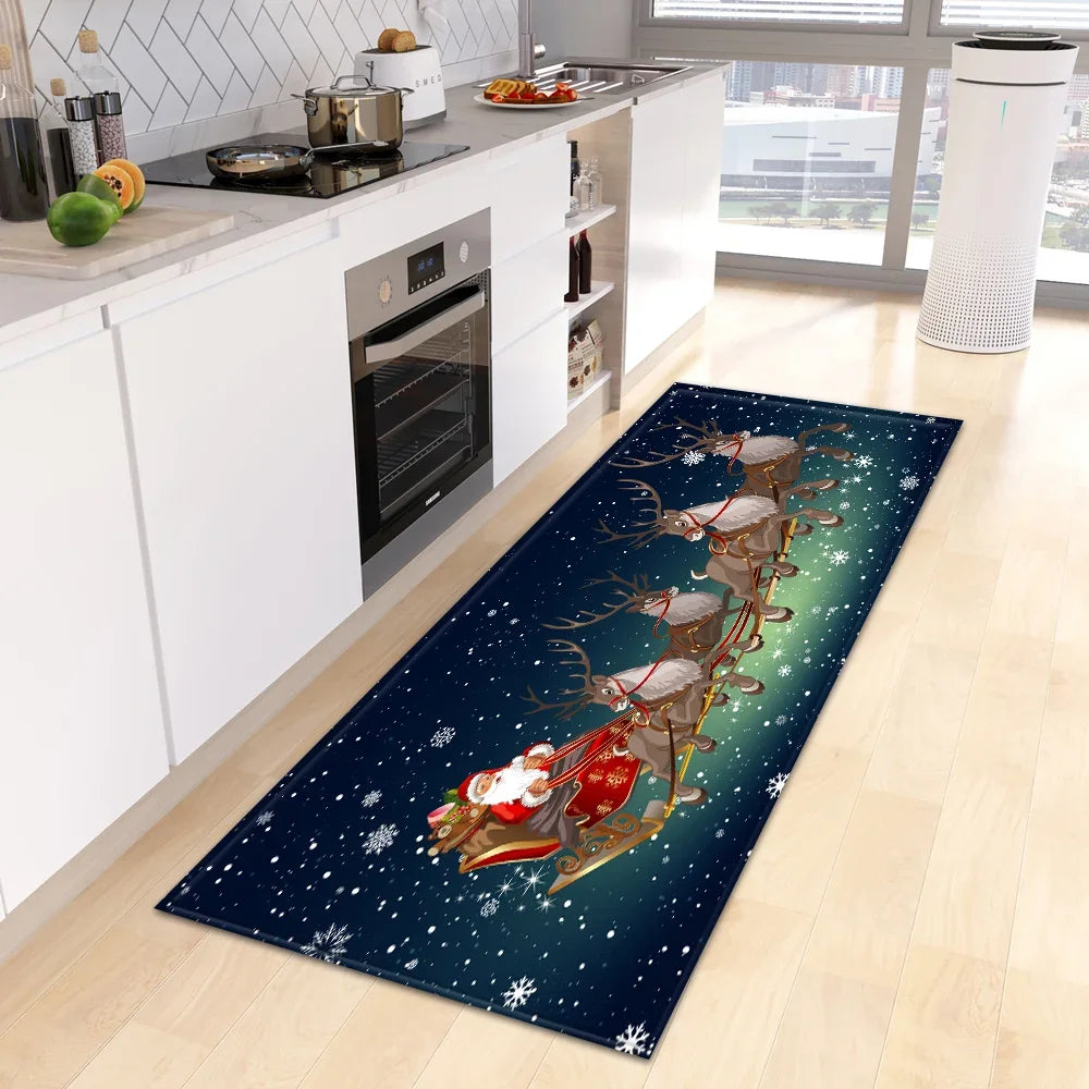 Rutschfeste Küchen- und Bodenmatte mit Weihnachtsmotiv