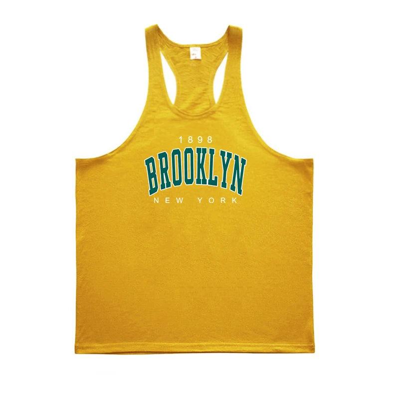 Men's Sleeveless Y-Back Stringer Tank Tops