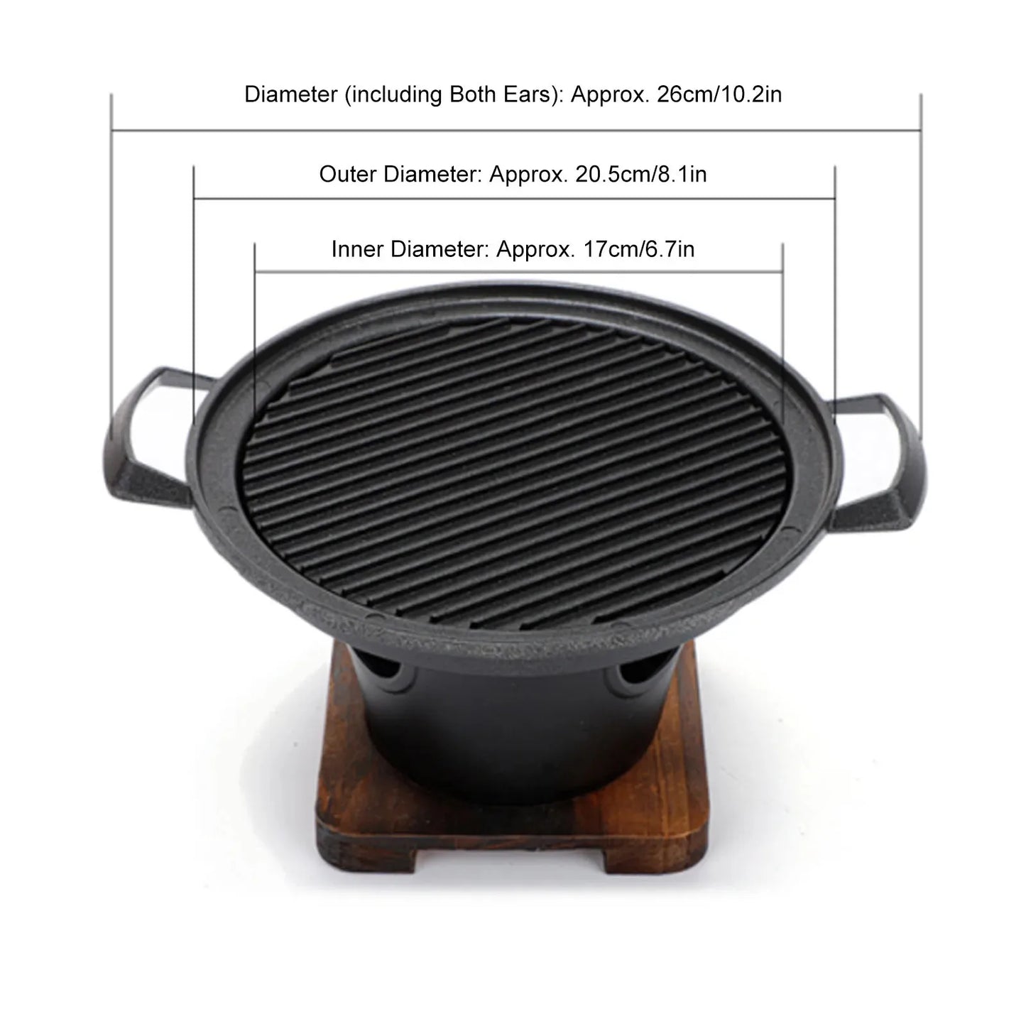 Mini BBQ Alcohol Stove Grill