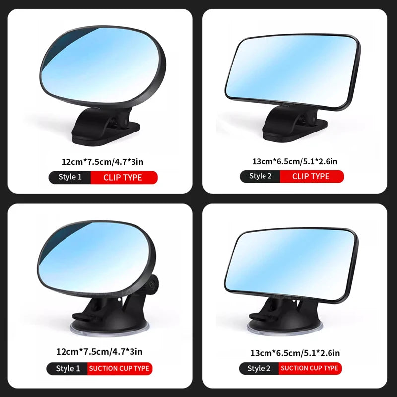 360° Rotatable Baby Mirror for Car Dashboard