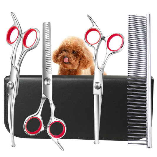 Professional Stainless Steel Pet Grooming Scissors Kit