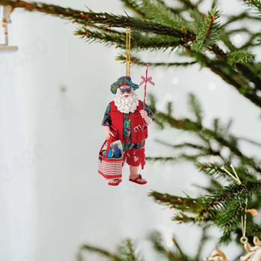 Acrylic Santa Claus Christmas Tree Ornament