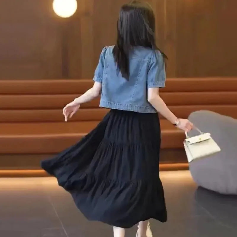 Veste en jean d'été pour femme coréenne