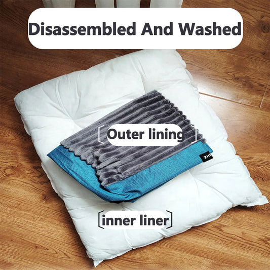 Waschbares Fleece-Tiefschlaf-Haustierbett