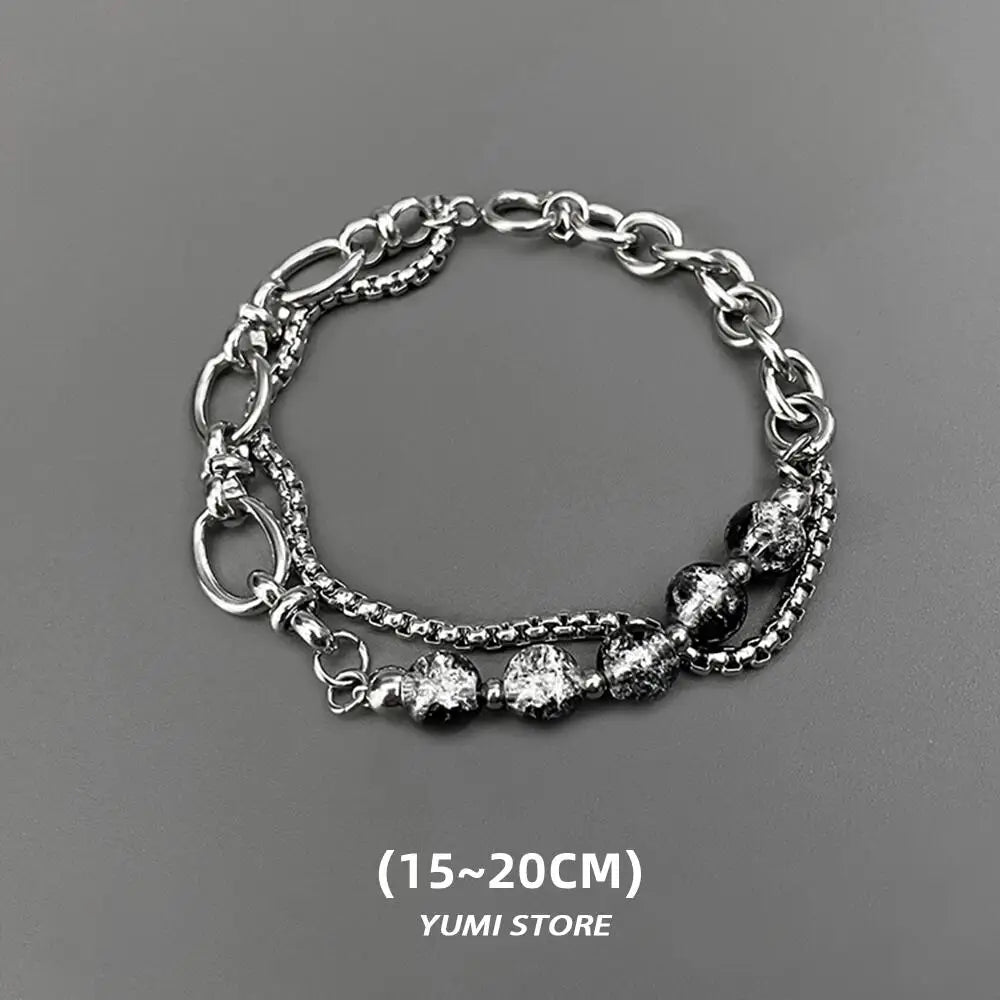 European Sterling Silver Couple Bracelets