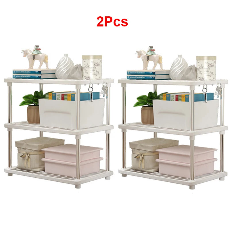 Étagère de rangement simple à 3 niveaux pour articles divers dans la cuisine