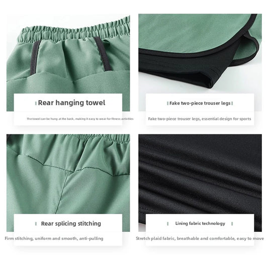 2 in 1 Summer Quick-Dry Men's Sports Shorts