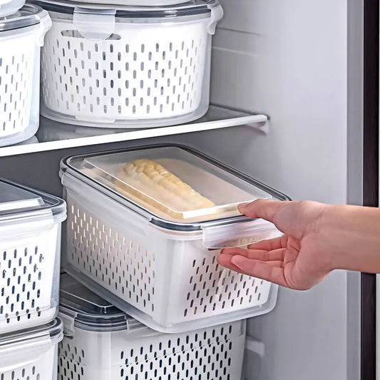 Drain Basket Refrigerator Storage Box